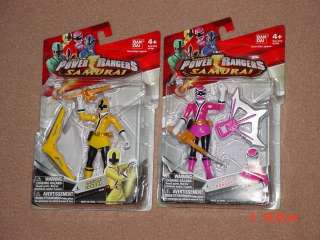 Power Rangers Super Samurai Sky Earth Ranger 4 Pink Yellow Action 