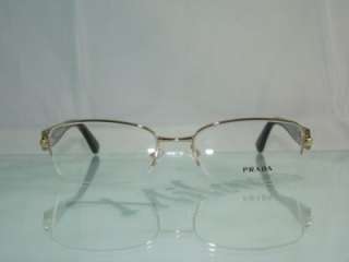 PRADA VPR52N AB6 101 TORTOISE GOLD HALF RIM Spectacles Frames 