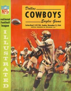 1964 Dallas Cowboys v Philadelphia Eagles Program  