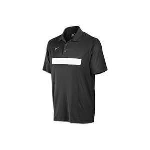  Nike Spread Option Polo   Mens   Black/White/White Sports 