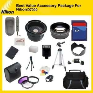  Best Value Accessory Package For Nikon D7000 includes 