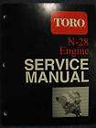 Toro N 28 2 Cycle Trimmer Engine Service Rebuild Manual