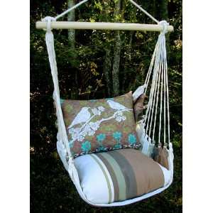    Cappuccino Duet Bird Hammock Chair Swing Set Patio, Lawn & Garden