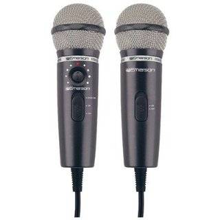 EMERSON MM207S Dual Plug N Sing Handheld Karaoke Microphone with 