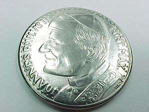 SILVER PLATED POPE VATICAN COIN  
