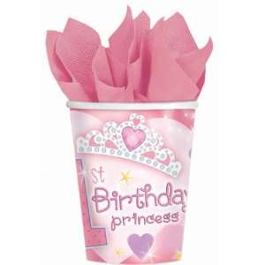 Lets Party By Amscan 1st Birthday Princess 9 oz. Paper Cups (18 count)