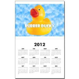 Calendar Print w Current Year Rubber Ducky Boy HD