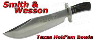 Smith & Wesson Texas Hold Em Bowie + Sheath THBB *NEW*  
