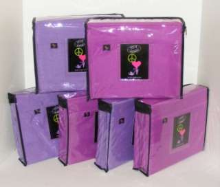   CHOICE Twin/Full/Queen Sheet Set Solid Pink Purple Magenta NIP  