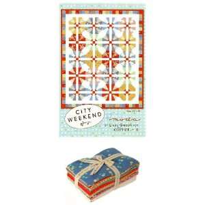  Moda City Weekend Quilt Kit By The Each Arts, Crafts 