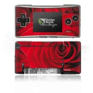  Design Skins for Nintendo Gameboy Micro   Red Rose Design 