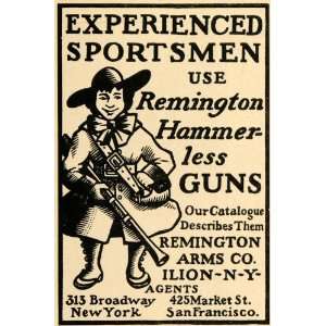 1900 Ad Remington Arms Hammerless Colonial Sportsman 