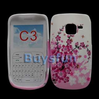 10x Flower Style GEL Silicone Cover Case FOR NOKIA C3  