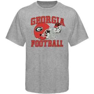  Georgia Bulldogs Youth Ash Football Booster T shirt (Large 