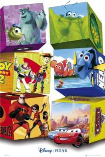   10 Pixar Disney Trading Pins Lot & 1 Lanyard Cars, Toy Story, & more