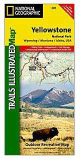 YELLOWSTONE Trails Illustrated Map NATIONAL GEOGRAPHIC  