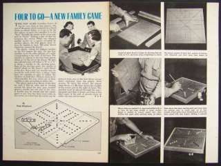 Four to GO Board Game HowTo build PLANS & Instructions  