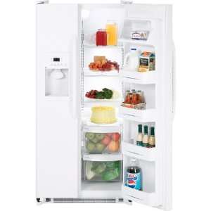  GE White Side by Side Freestanding Refrigerator GSS20GEWWW 