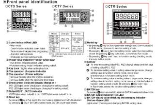 Timer Time switch and Counter CT6M 2P4T Dual preset RS485 