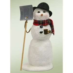  Byers Choice Carolers   Snowman with Snow Shovel