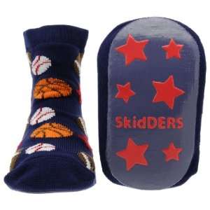  Navy Sports Skidders Baby Gripper Socks   18 mos: Baby