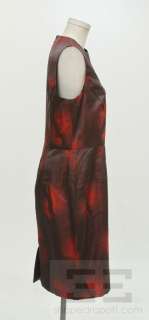 Vera Wang Lavender Label Red Print Sleeveless Dress Size 12 NEW  