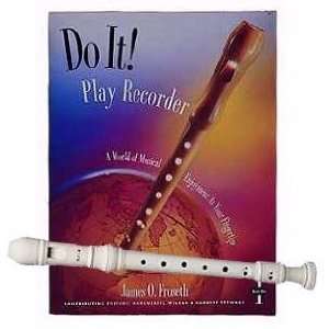 Recorder Pack: Yamaha Ivory Soprano Recorder with Do It! Play Recorder 