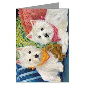 WESTIE LET A WESTIE RESCUE YOU Greeting Cards Pk Pets Greeting Cards 