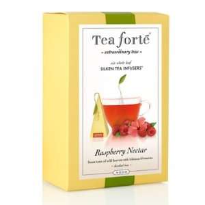 Tea Forte Raspberry Nectar   Herbal Tea   6 pcs in Pyramid Box.