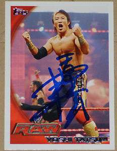 WWE WWF YOSHI TATSU AUTOGRAPHED SIGNED CARD WITH PROOF  