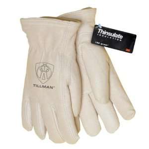   Grain Pigskin Thinsulate Lined Winter Gloves Medium: Home Improvement