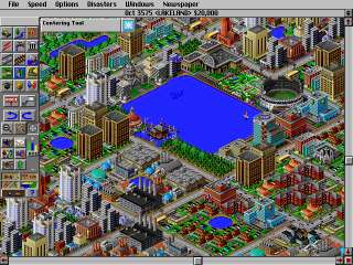 SimCity 2000 DOS Lake Land   Zoomed View