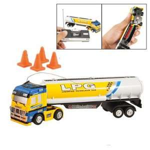   Function Remote Control White Yellow Plastic Tank Truck Car Toy Baby