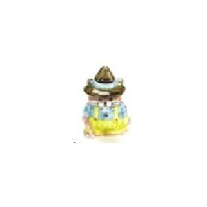    Dollhouse Miniature Cat Cookie Jar in Porcelain Toys & Games