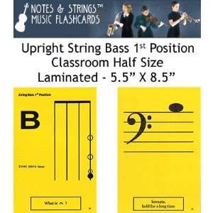  Notes & Strings Upright String Bass 1st Position 5.5X8.5 