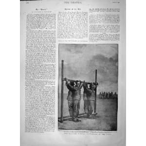  1900 Soldiers Punishment Battle Field War Tied Post