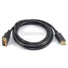 Cable Matters 10 ft DisplayPort to DVI Cable in Black