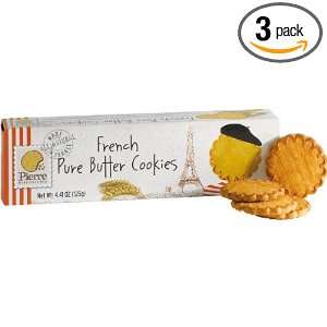 Pierre Biscuiterie French Butter Cookies 4.41 Oz. Box Pack of 3 