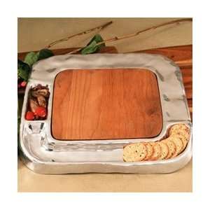 Wood Soho Square Cracker Cutting Board with Dip  Kitchen 