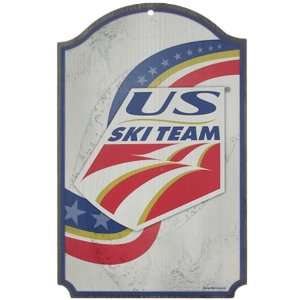  Olympics U.S. Ski Team 4 x 13 Wooden Sign